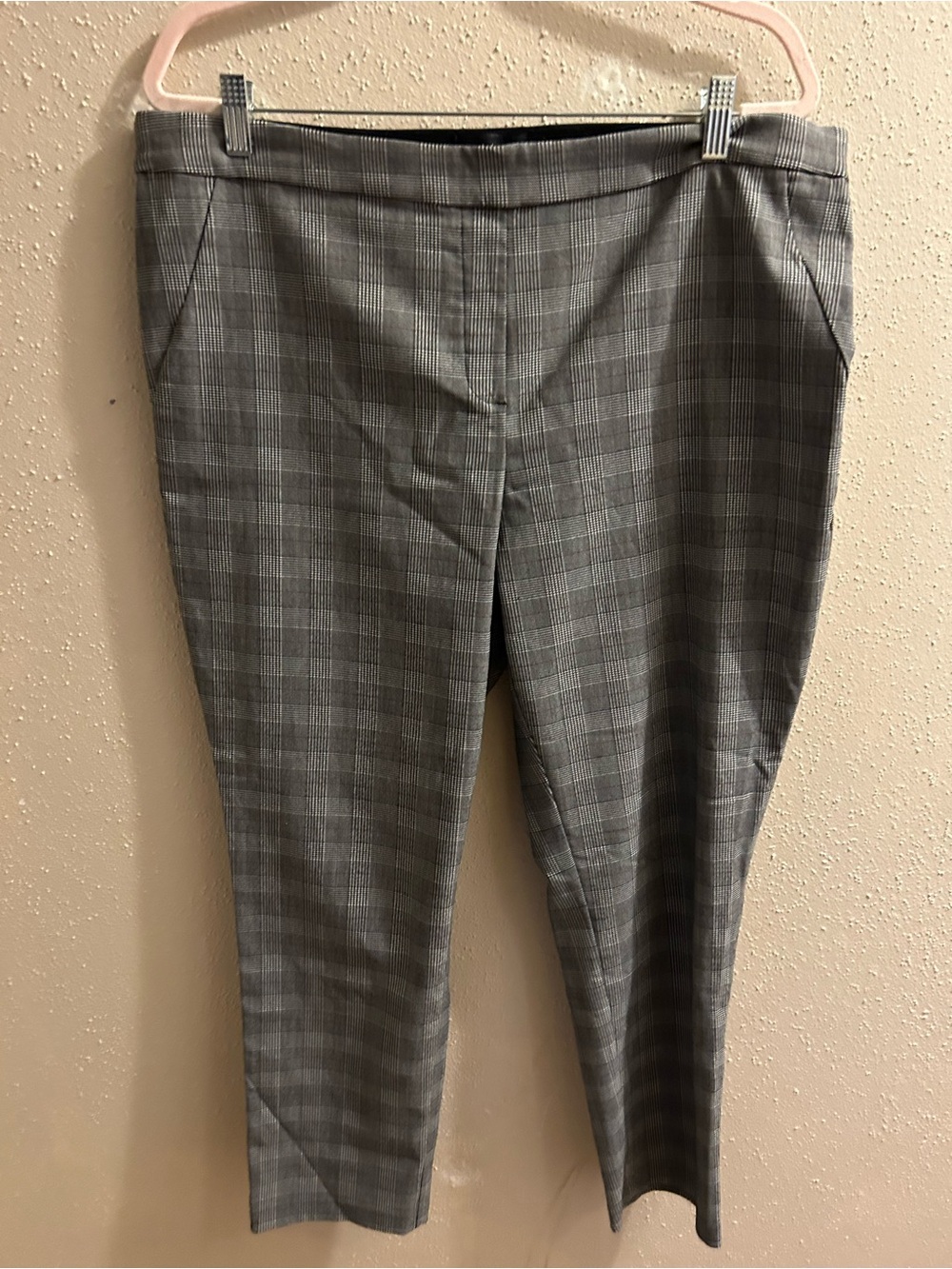 Liz Claiborne Black and Gray Glen Plaid Dress Pants size 18